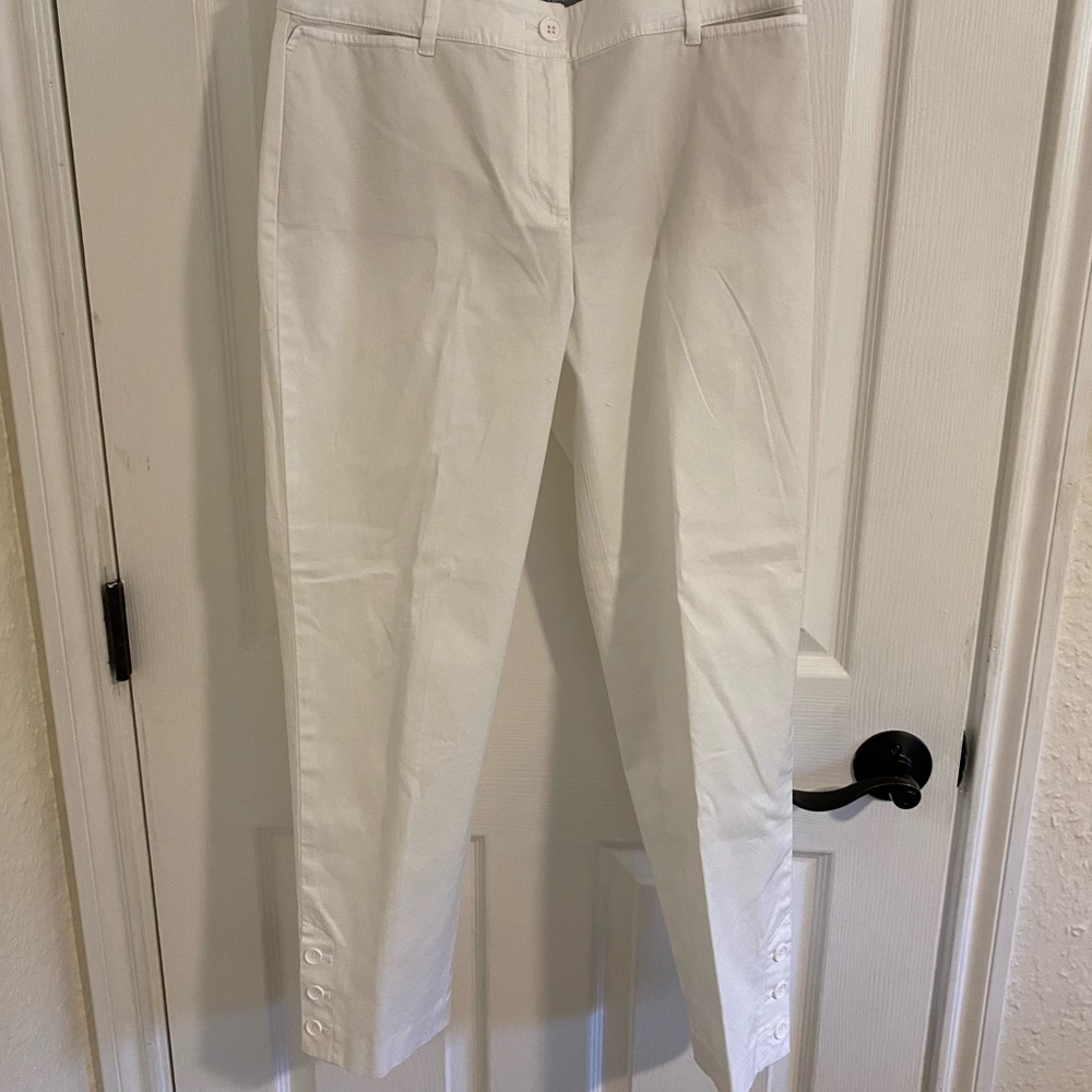 Talbot’s Perfect Crop Pant, Size 2, White, NWT